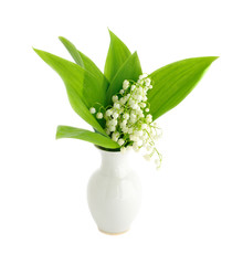 lilies of the valley in bowl
