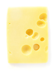 Slice of  Swiss cheese