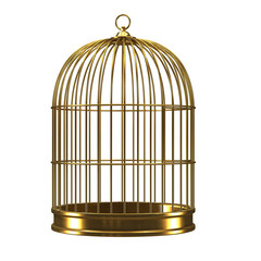 3d Gilded bird cage