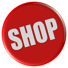 Button rund rot SHOP