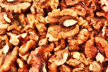Closeup of a walnuts