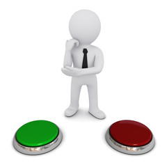 small three-dimensional man