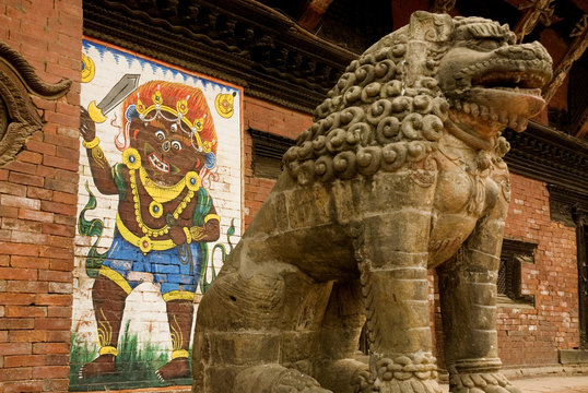 Statue of mythical lion 2.