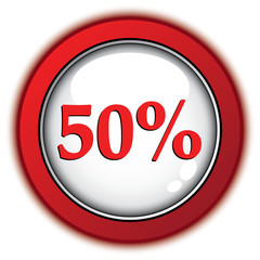 50 PERCENT ICON