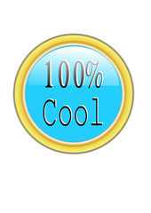 100% cool icon
