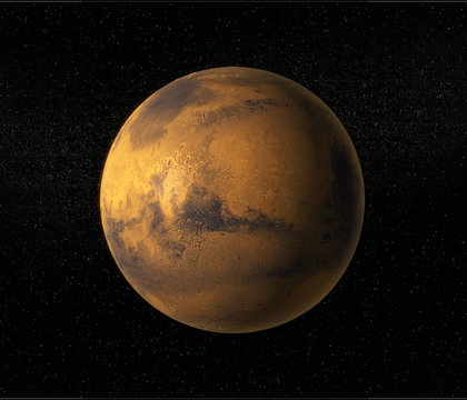 Fototapeta A view of planet Mars