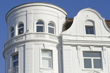 Jugenstilfassade in Kiel,Deutschland