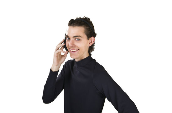 Boy Talking by Phone - Ragazzo al Telefono