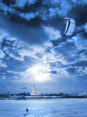 kite surfing