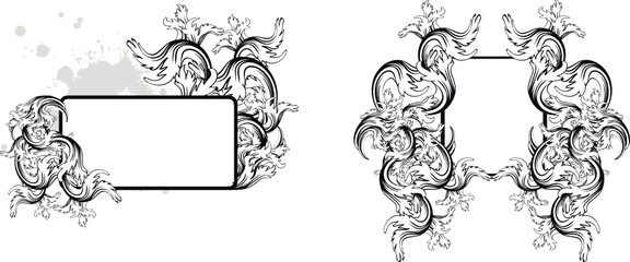 heraldic coat of arms copyspace billboard in vector format