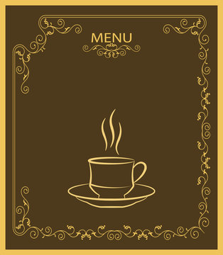 Coffee menu card