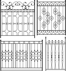 wrought iron Gate, gril, railing