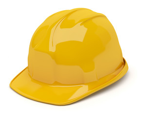 Casque de chantier sur fond blanc 1