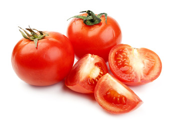 red fresh ripened tomatoes