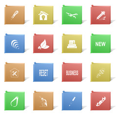 Vector set of cardboard boxes