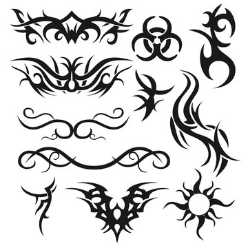 Tattoo tribal vector Arabesque abstract background