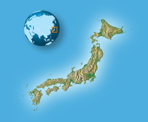 Japan Topographic Map