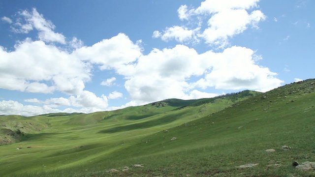 Colline en Mongolie