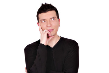 young man thinking