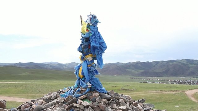 Ovoo en Mongolie