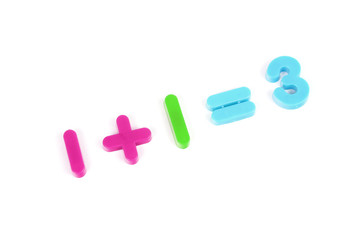Plastic Numbers, Letters and Signs for Mathematics exercise