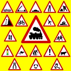 Triangle Road Signs
