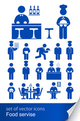 food service icon vector