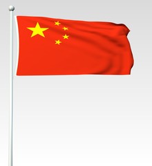 041 - Chinesische Flagge - Render