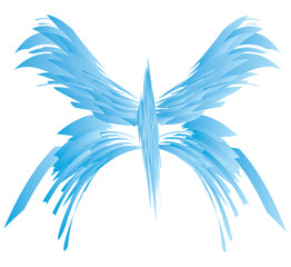 Fototapeta na wymiar papillon bleu