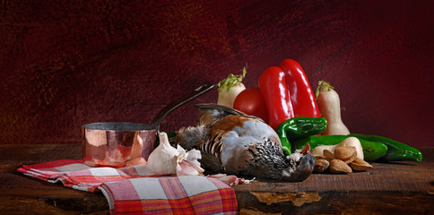 Pictorial still life of game - 31008471