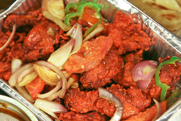 INDIAN FOOD, FRIED CHICKEN MASALA