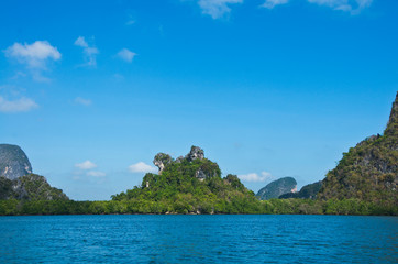 Obraz premium Islands and sea in Southern Thailand.