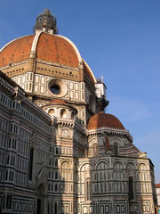 Dome of Cathedral or Duomo of Florence in Tuscany in Italy