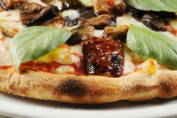 pizza alla parmigiana - close up