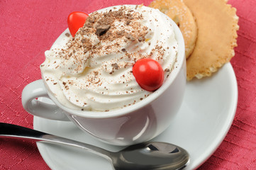 cappuccino con panna