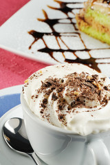 cappuccino con panna