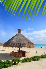 Fototapeta na wymiar Karaiby Meksyk Riviera Maya w Puerto Morelos