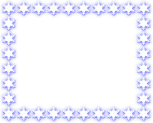 氷晶柄のフレーム