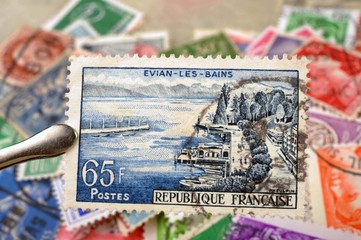 timbres - Evian-Les-Bains - philatélie France