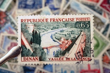 timbres - Dinan Vallée de la Rance - philatélie France