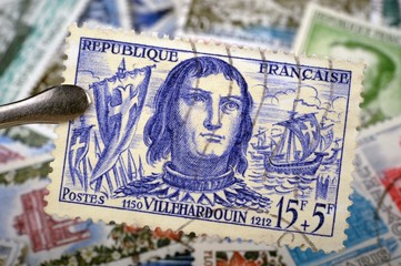 timbres - Villehardouin - philatélie France