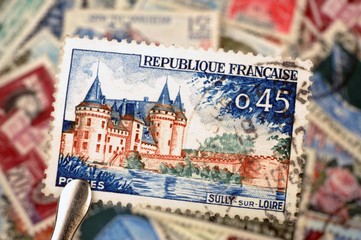 timbres - Sully-sur-Loire - philatélie France