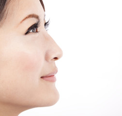 Close up face of a beauty  asian woman
