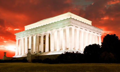 Obraz premium The Lincoln memorial in Washington DC