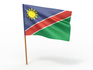 flag fluttering in the wind. Namibia