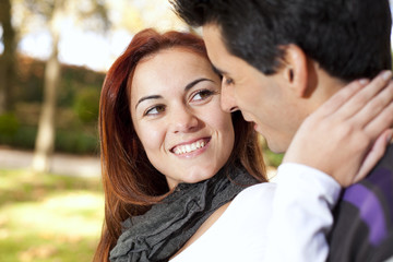 Love and affection between a young couple