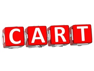 Fototapeta premium Cart Cube text
