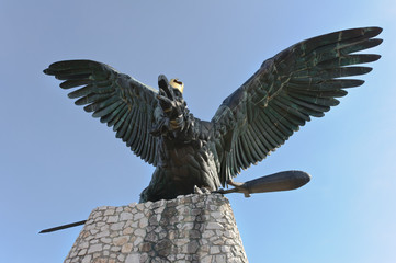 Turul statue of Tatabanya