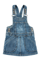 colored female denim isolated on a white background