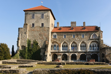 Fototapeta premium Back view of the castle of Tata